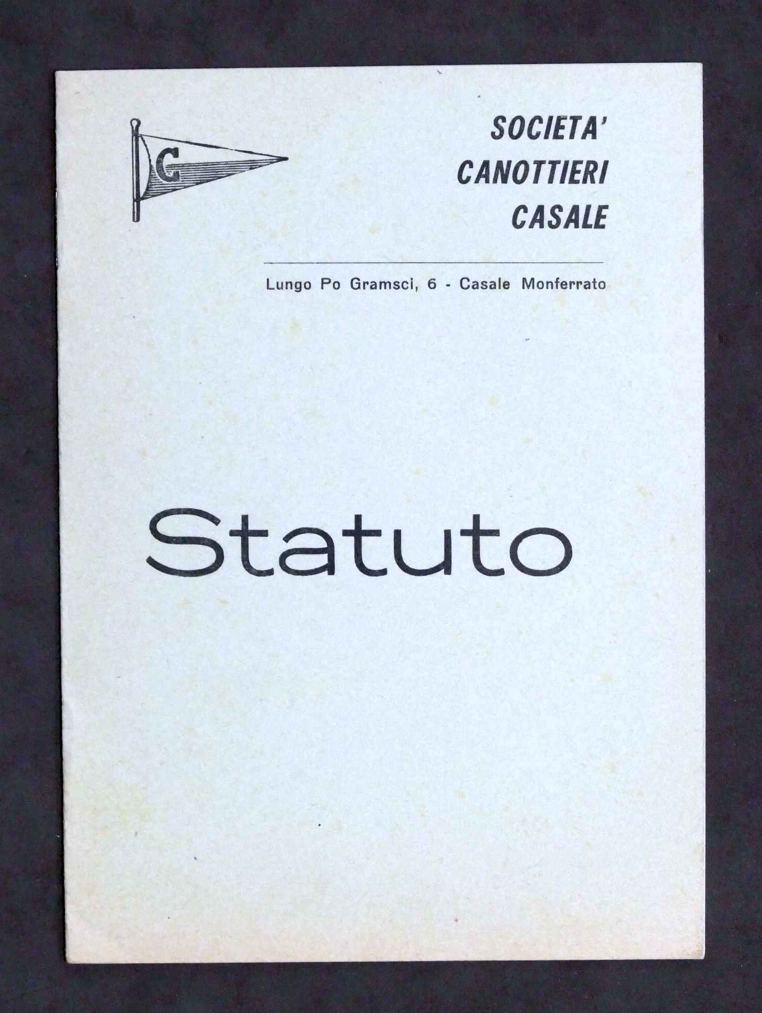Sport Canottaggio - Società Canottieri Casale - Statuto - 1960 …