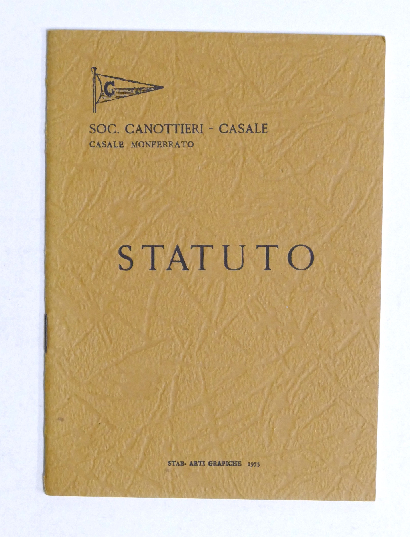 Sport Canottaggio - Società Canottieri Casale - Statuto - 1973