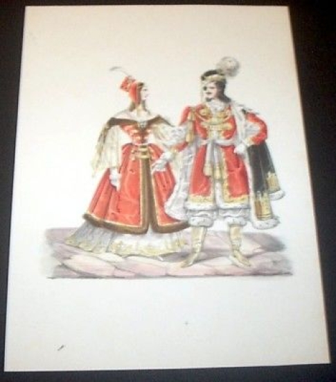 Stampa Costumi Inghilterra 1550 ca - 1840 -3