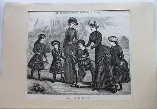 Stampa costumi moda abiti donne fanciulle e giovinette - Milano …