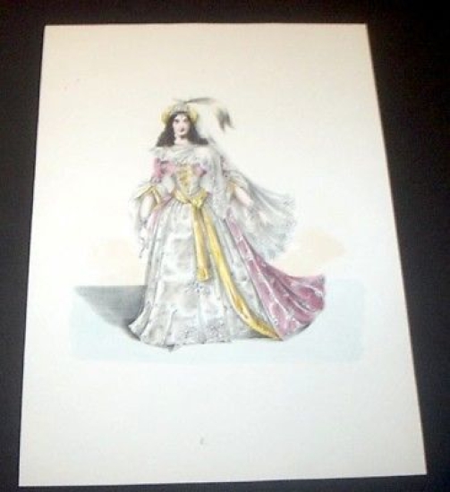 Stampa Costumi Turandot - 1840 ca.