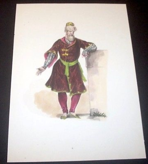 Stampa Costumi Turandot - persiano 1840 ca.