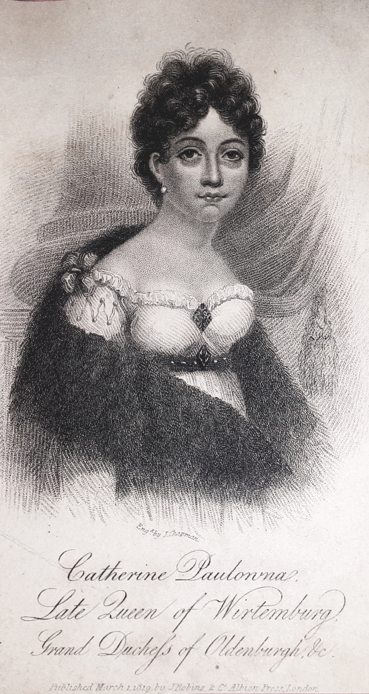 Stampa d'epoca - Catherine Pavlovna - Regina del Württemberg - …