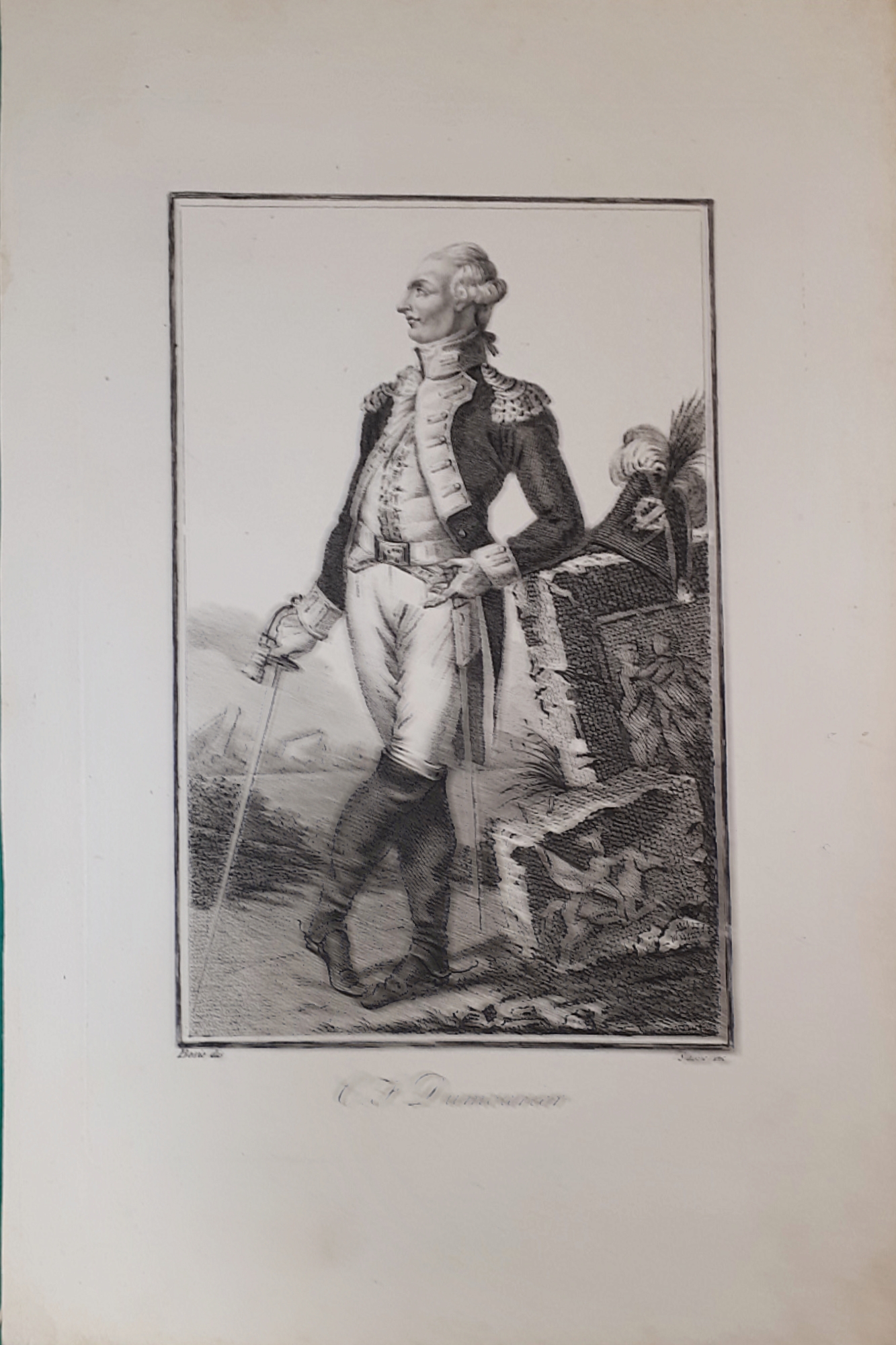 Stampa d'epoca - Charles François Dumouriez - Generale francese - …