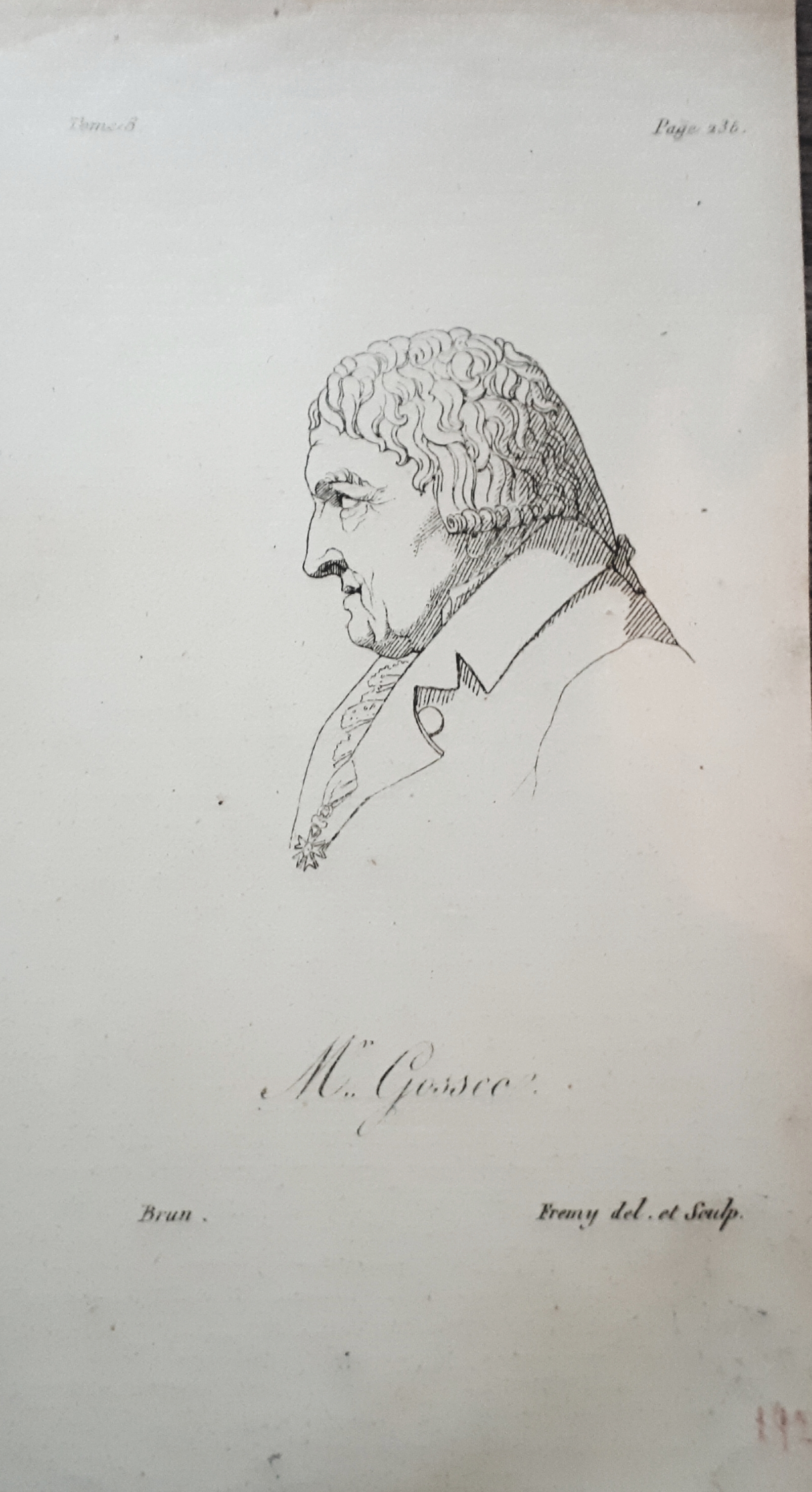 Stampa d'epoca - François - Joseph Gossec - Compositore - …