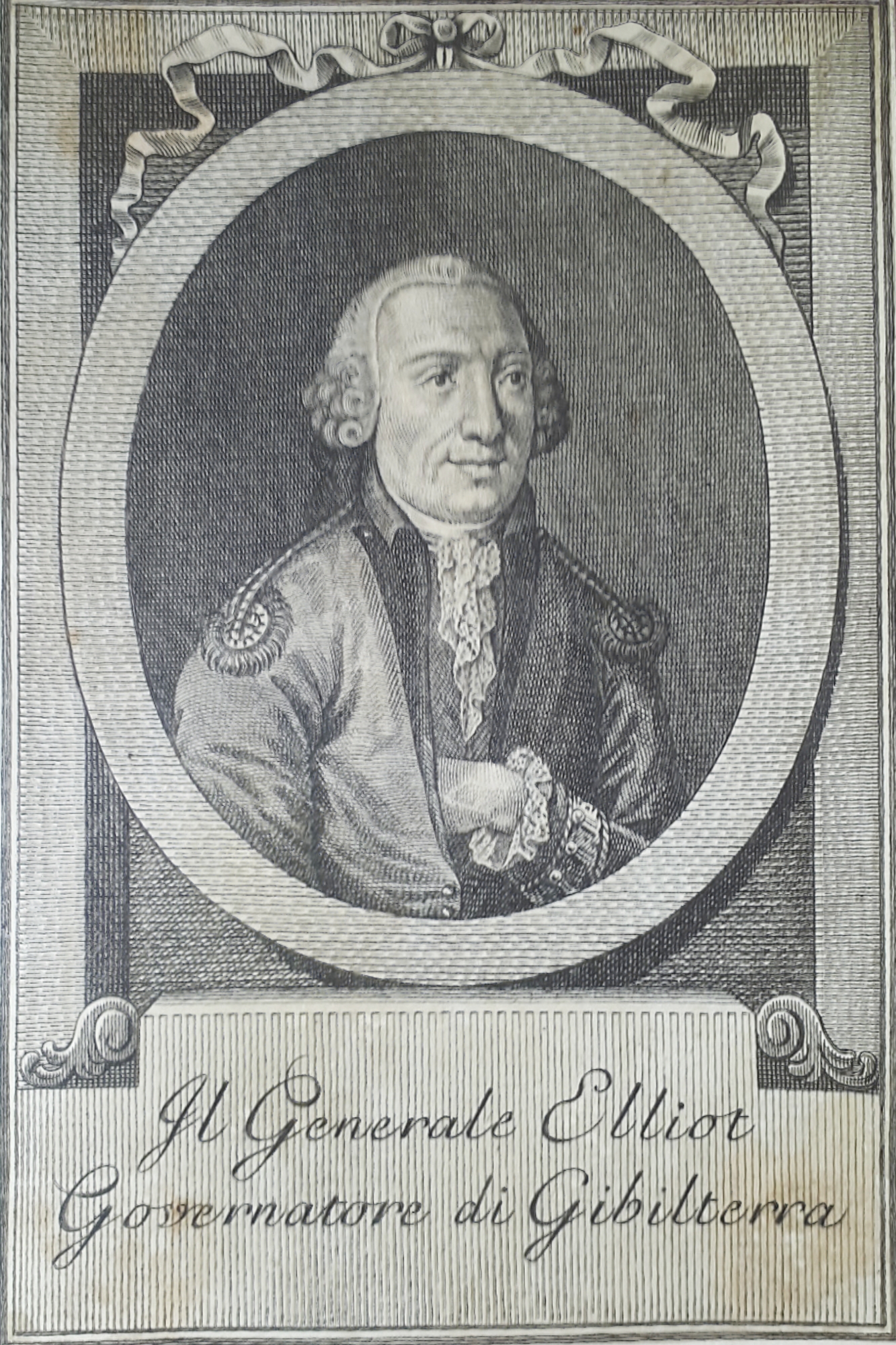 Stampa d'epoca - George Augustus Eliott - 1 ° barone …