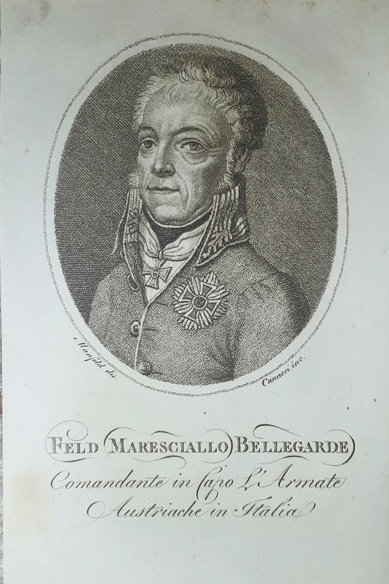 Stampa d'epoca - Heinrich Joseph Johannes Bellegarde - Generale - …