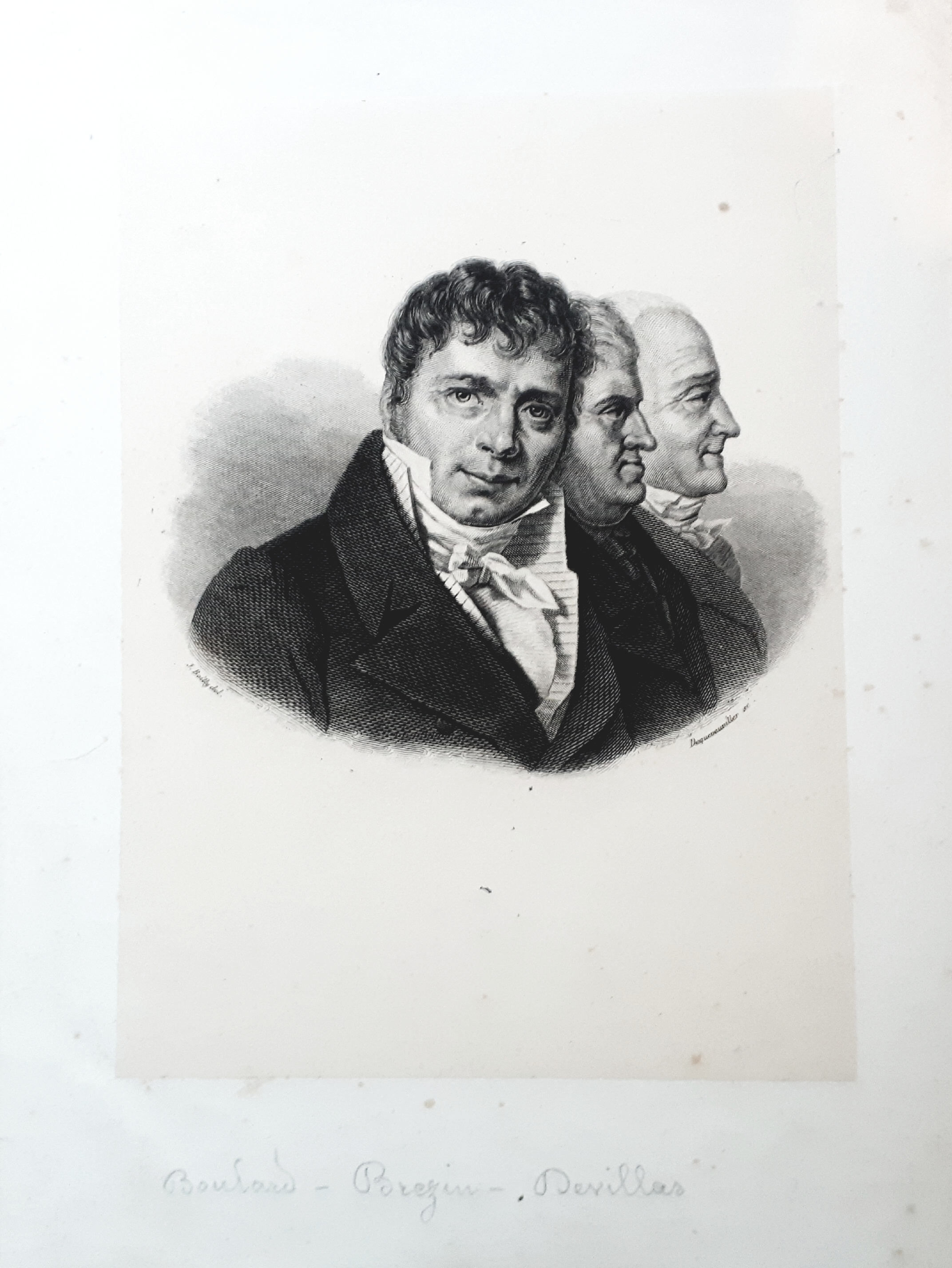 Stampa d'epoca Michel - Jacques Boulard, Michel Brézin, Louis Devillas …