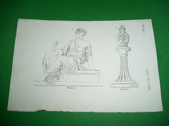 Stampa Incisione - Personaggi Divinità Antica Roma : DIDONE - …