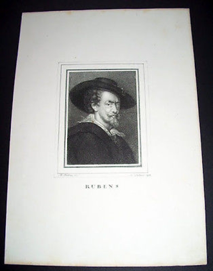 Stampa Incisione d' epoca - Pieter Paul Rubens - 1800 …