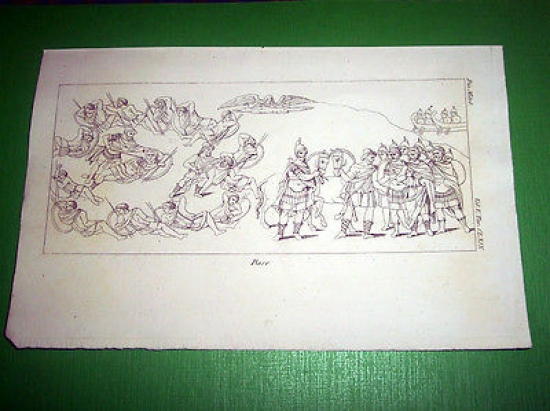 Stampa Incisione Mitologia - RESO - 1700 ca