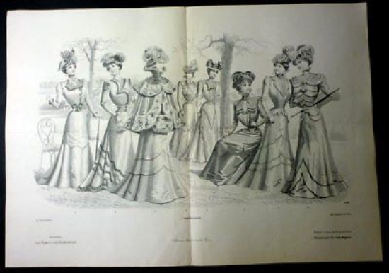Stampa Moda Donna- Journal des Dames Demoiselles 1900 *