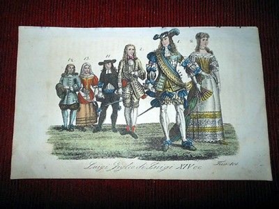 Stampa Storia Francia - Luigi figlio di Luigi XIV, ecc …