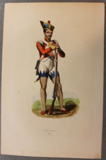 Stampa Usi Costumi - Asia - Saldato Indù - 1858 …