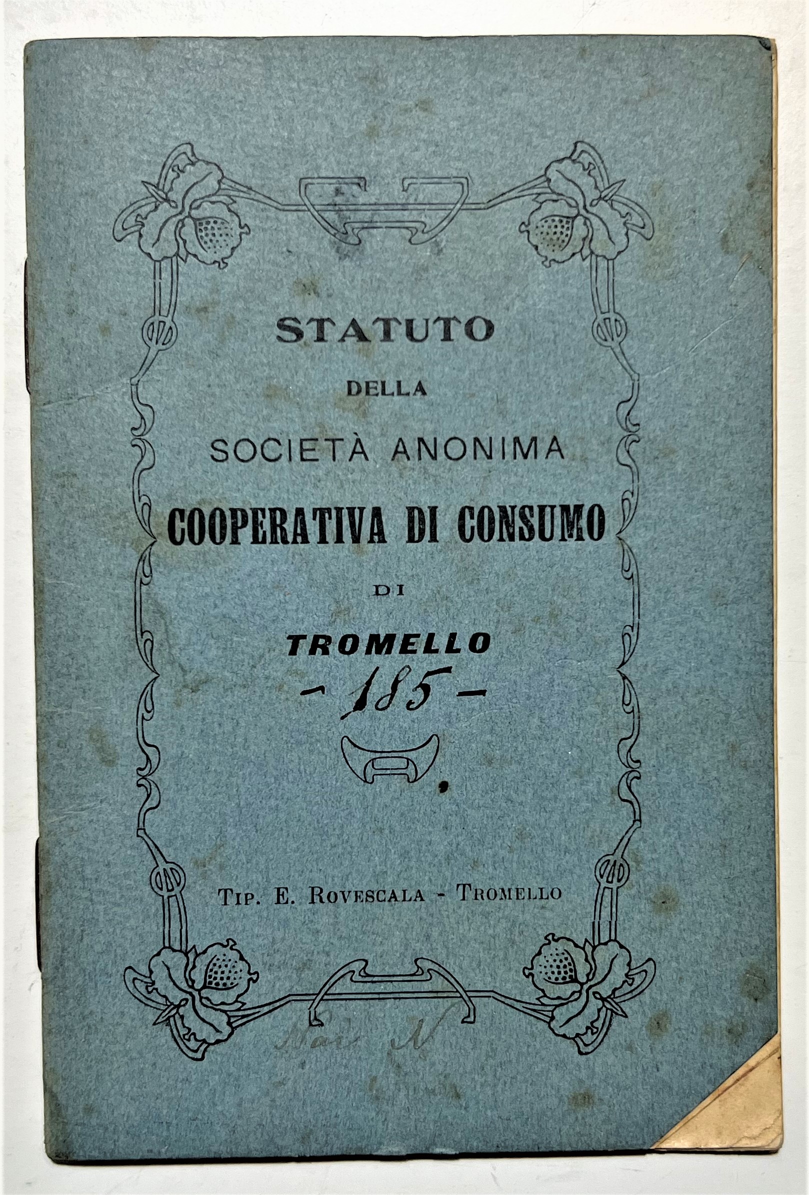 Statuto della Società Anonima Cooperativa di Consumo di Tromello - …