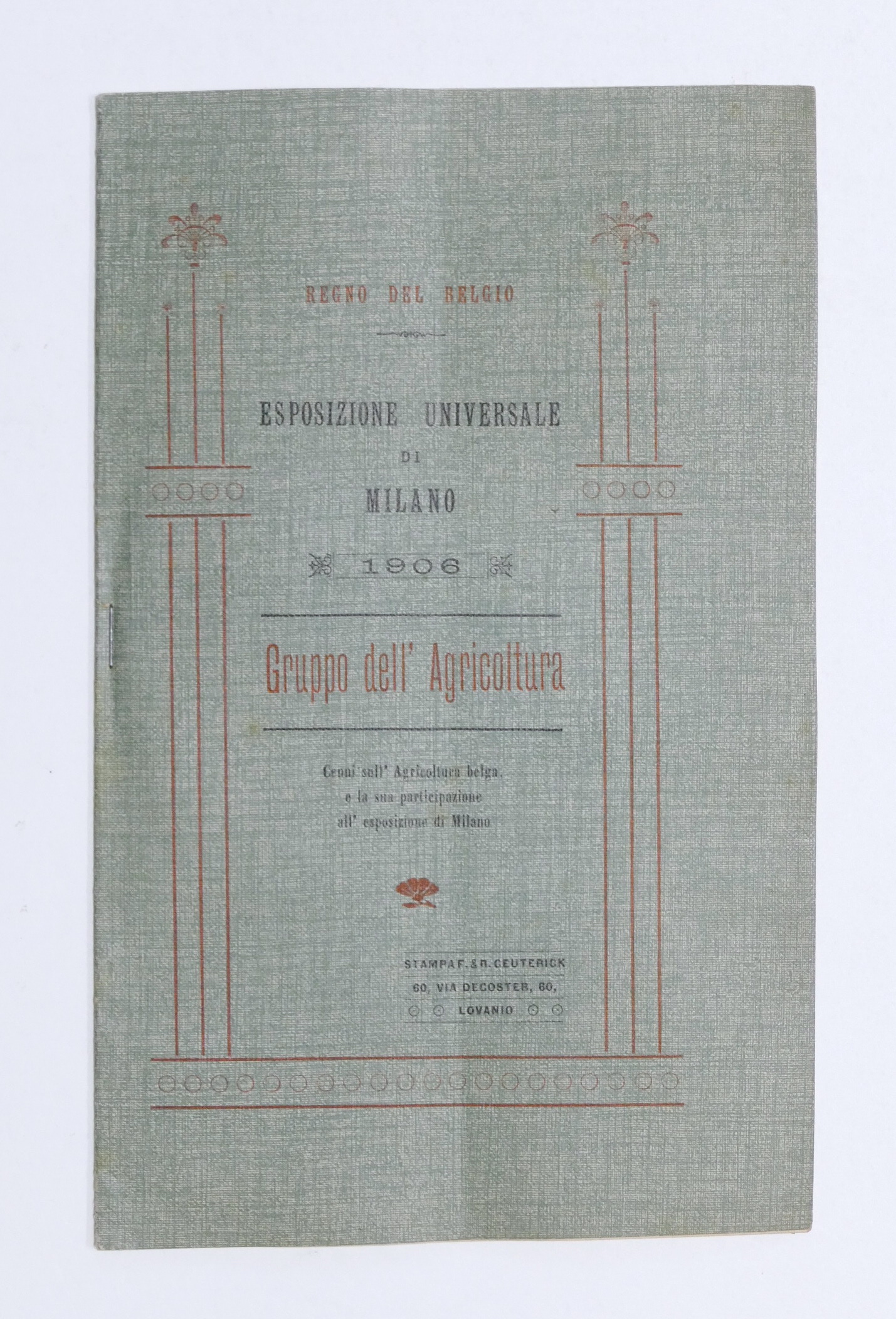 Storia - Agraria - Esposizione di Milano 1906 - Gruppo …