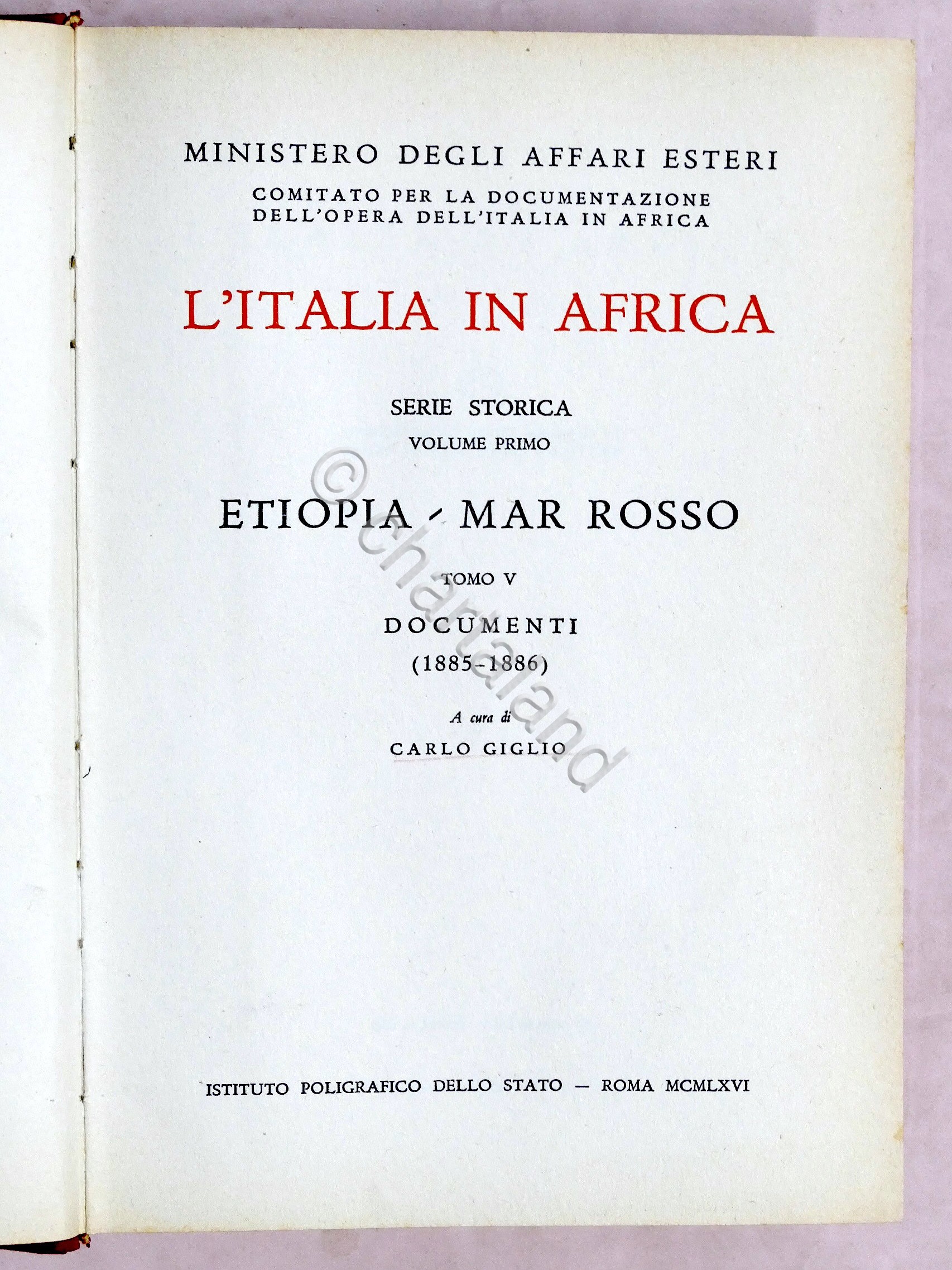 Storia - L'italia in Africa - Serie Storica - Volume …