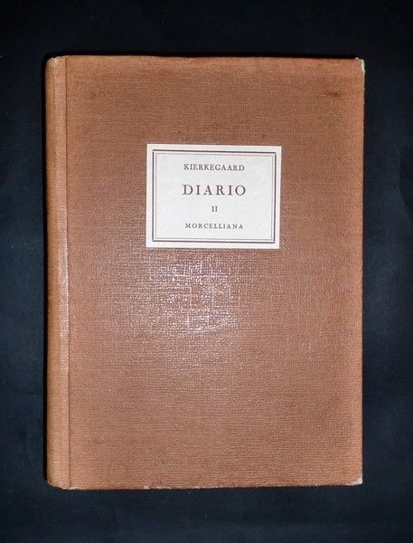 Storia Contemporanea - S. Kierkegaard - Diario II - Ed. …
