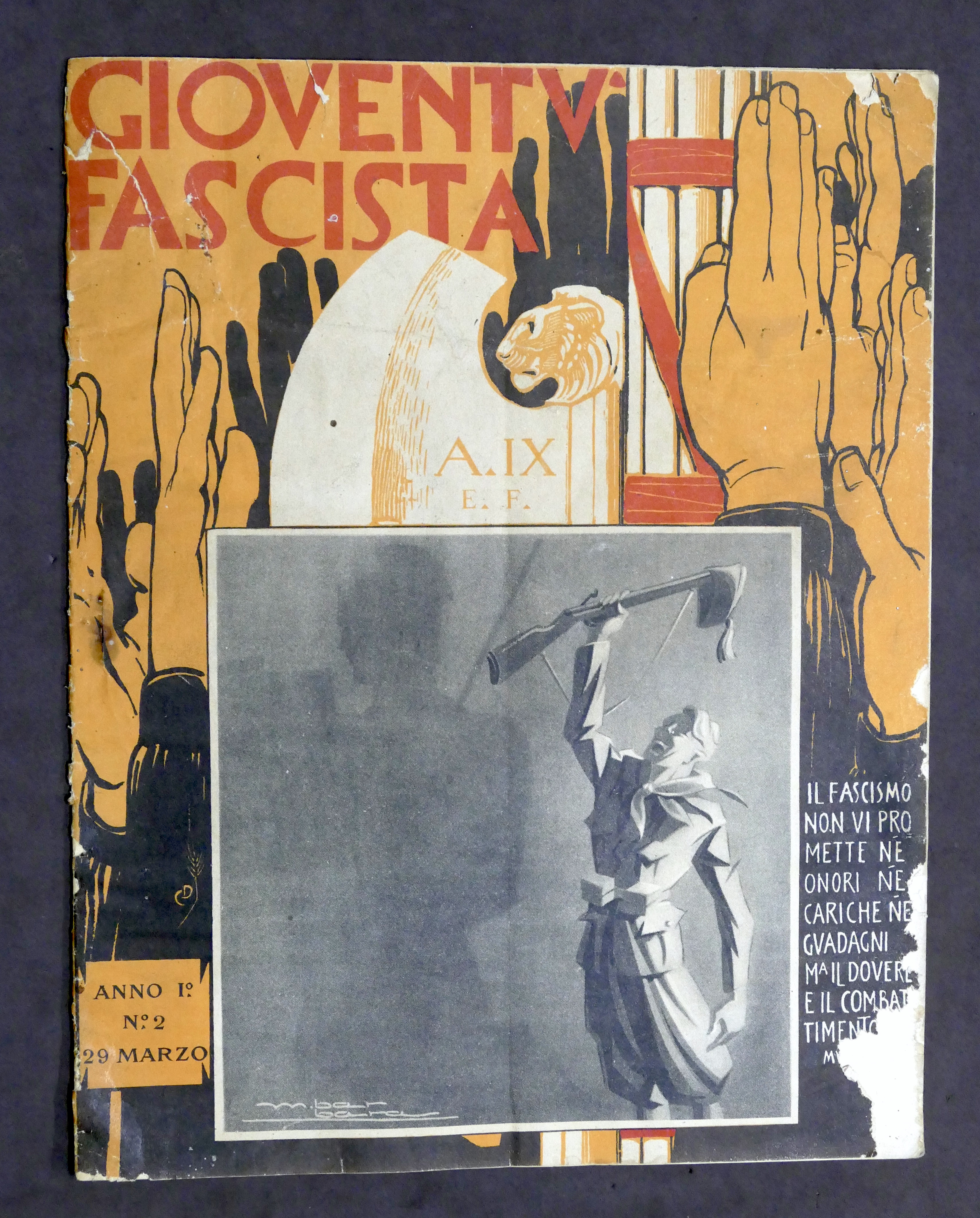 Storia Fascismo - Rivista Gioventù Fascista - Anno I - …