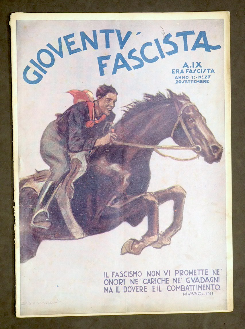 Storia Fascismo - Rivista Gioventù Fascista - Anno I - …