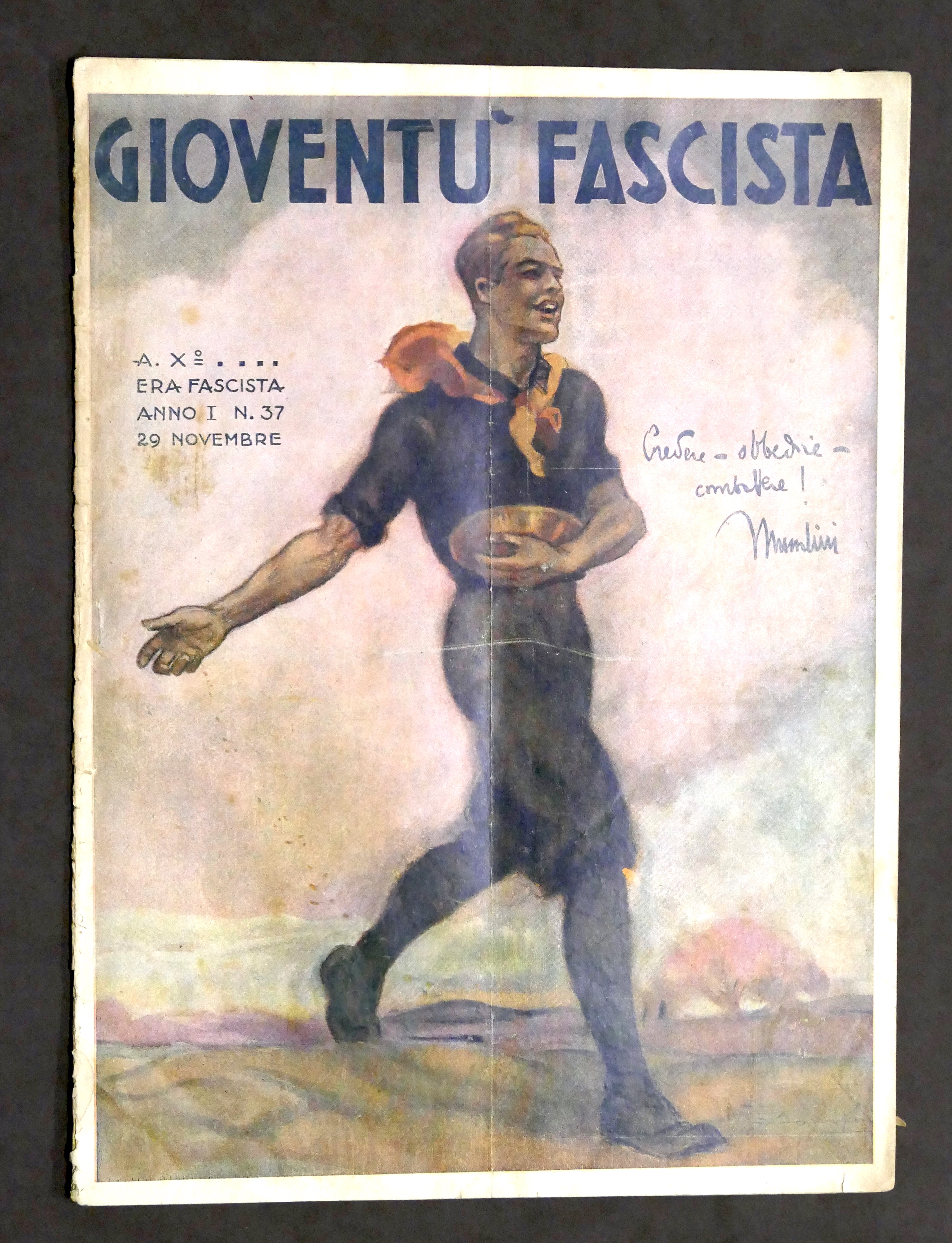Storia Fascismo - Rivista Gioventù Fascista - Anno I N. …