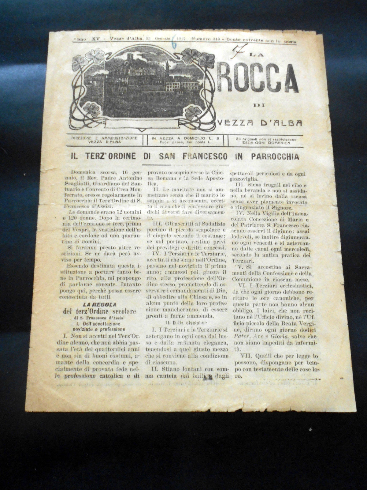 Storia Locale Vezza d' Alba - Giornale La Rocca - …