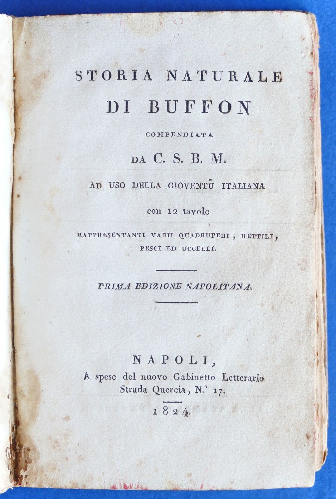 Storia Naturale di Buffon ad uso della gioventù italiana - …