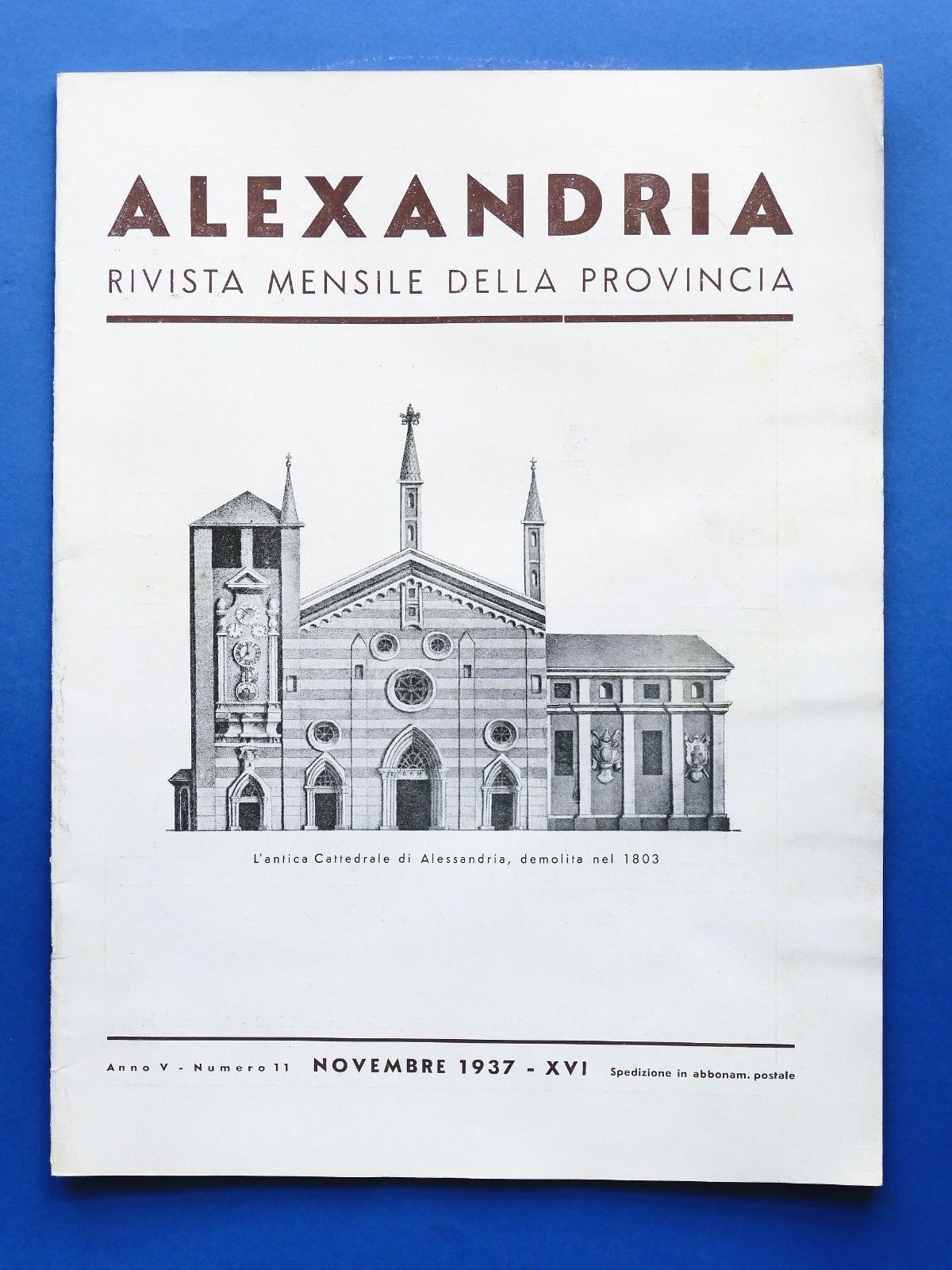 Alexandria Rivista Mensile della Provincia di Alessandria - N° 11 …