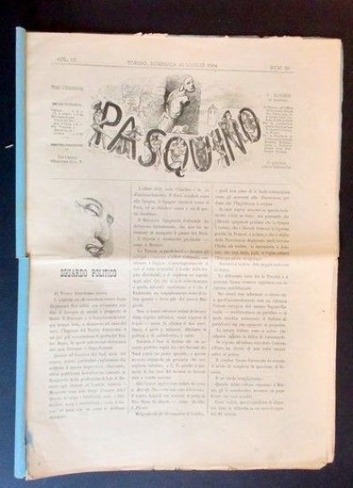 Storia Risorgimento - Satira - Pasquino - N° 28 - …