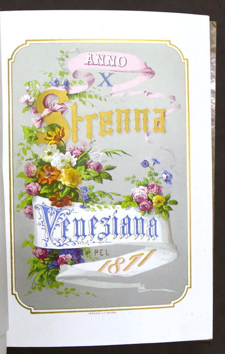 Storia Veneto - Strenna Veneziana per l'anno 1871 - ed. …