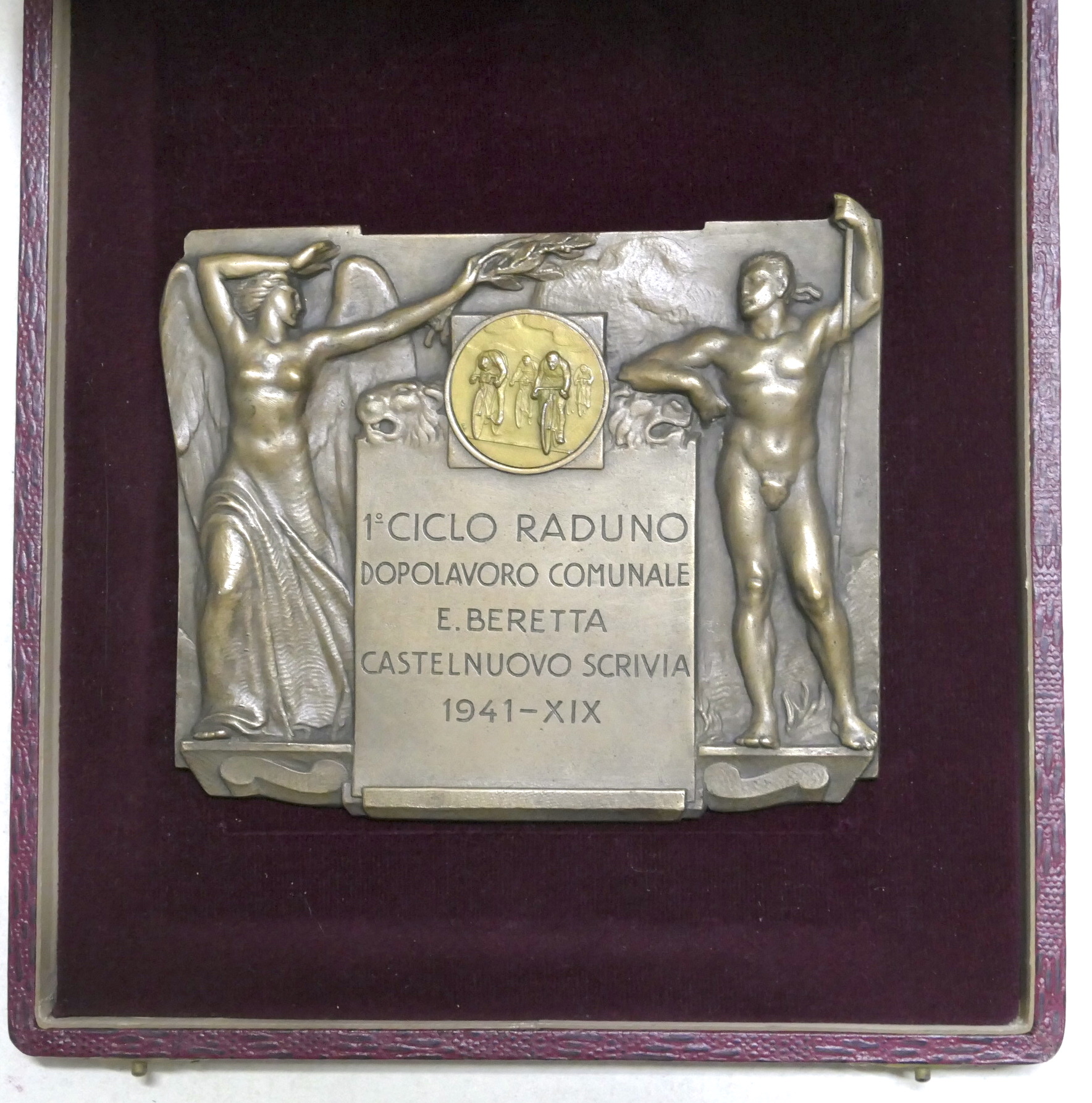 Targa in bronzo - 1° Ciclo Raduno dopolavoro comunale Castelnuovo …