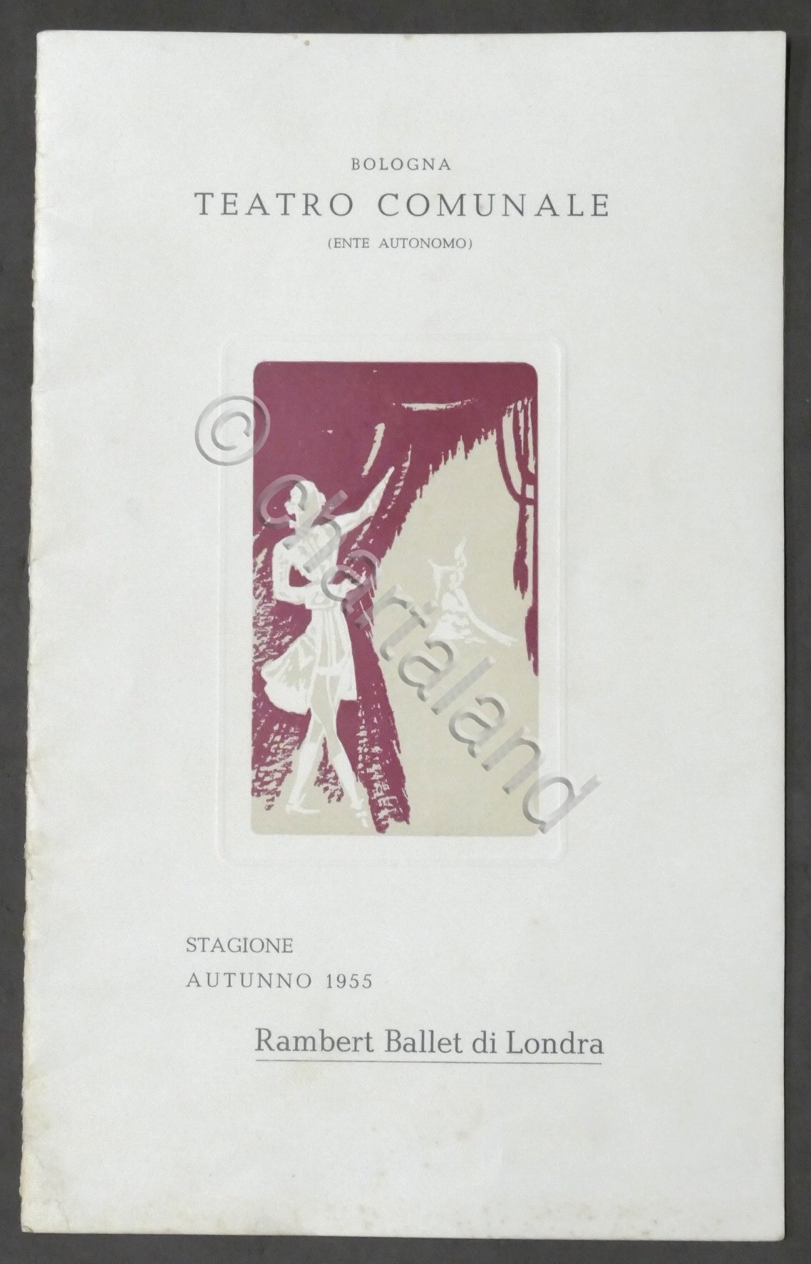 Teatro Comunale di Bologna - Stagione Autunno 1955 - Rambert …
