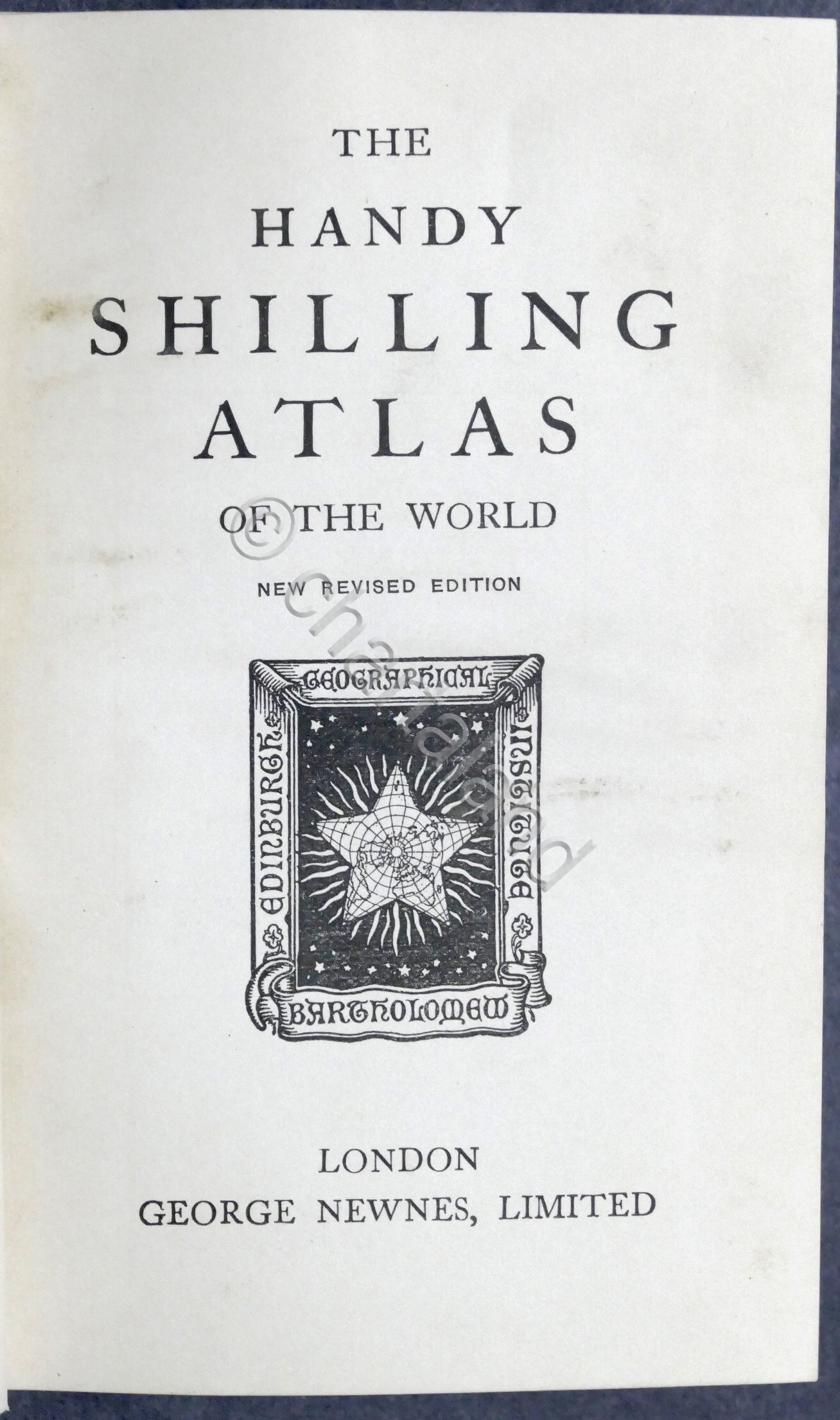 The handy shilling atlas of the World - 1900 ca.