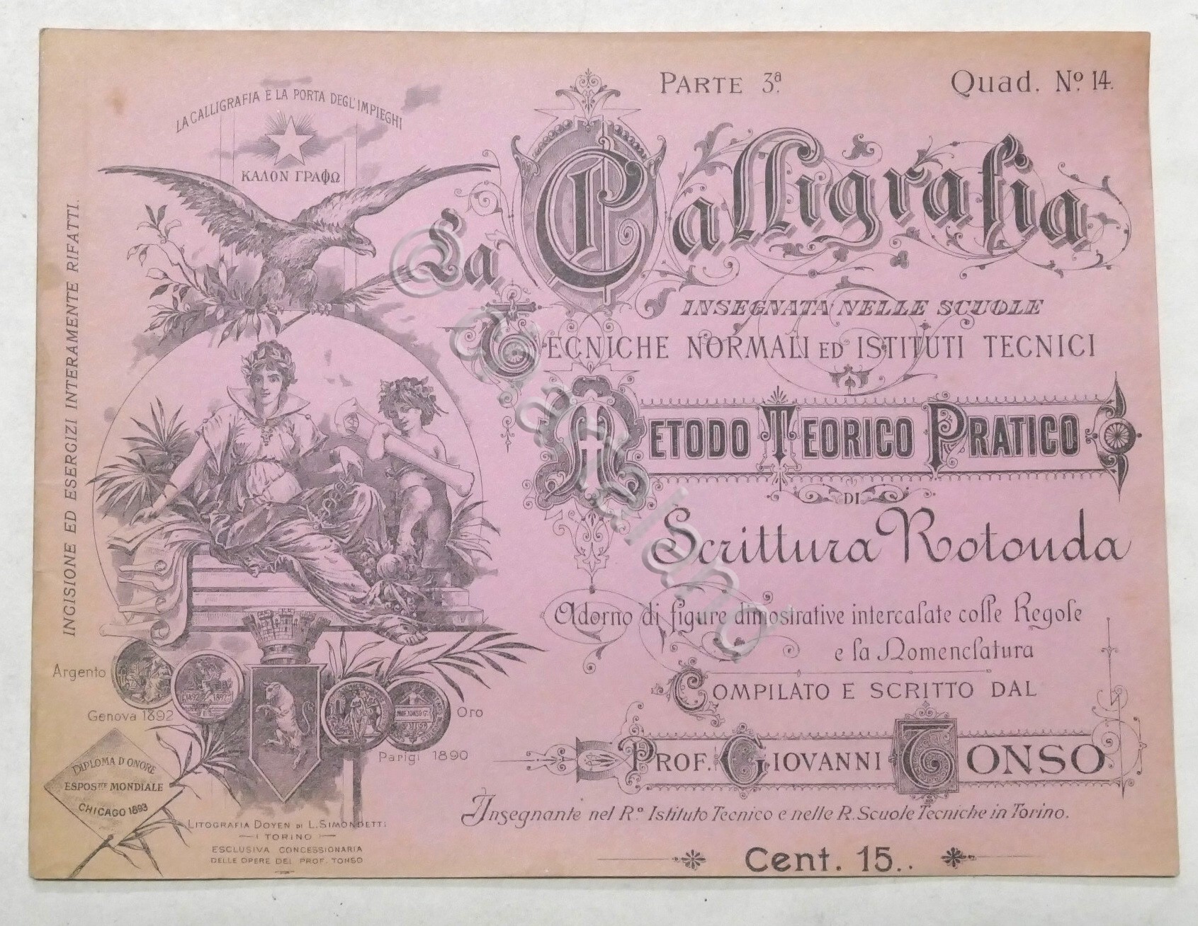 Tonso - La Calligrafia Metodo Teorico Pratico - Parte 3^ …
