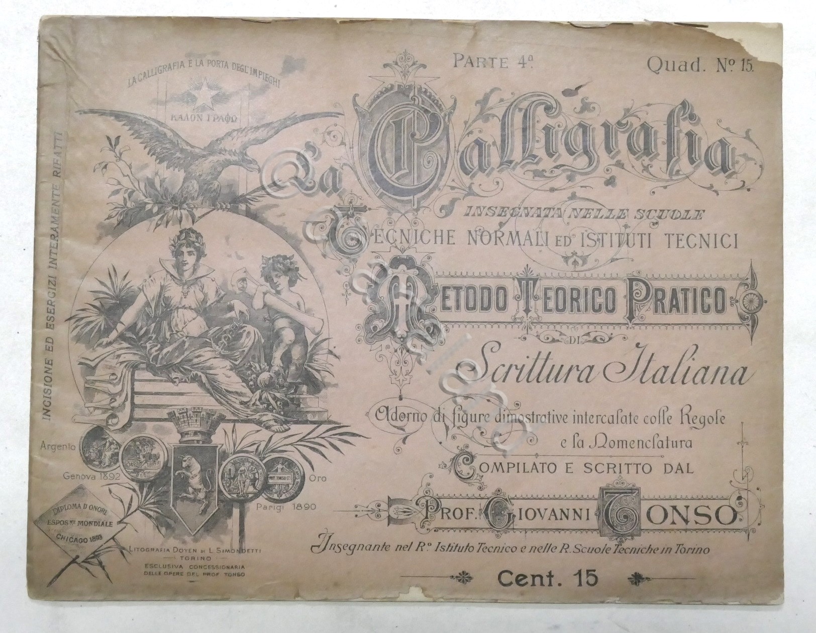 Tonso - La Calligrafia Metodo Teorico Pratico - Parte 4^ …