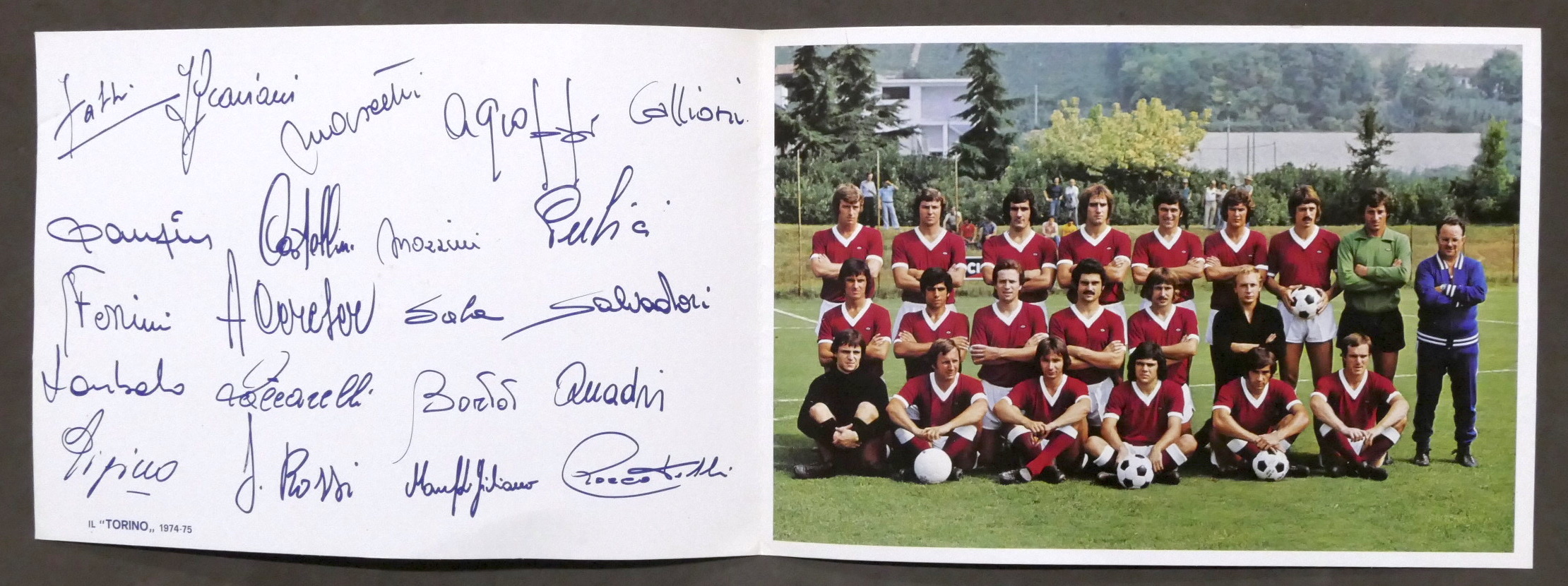 Torino Calcio s.p.a. - Brochure Squadra stagione 1974 - 1975