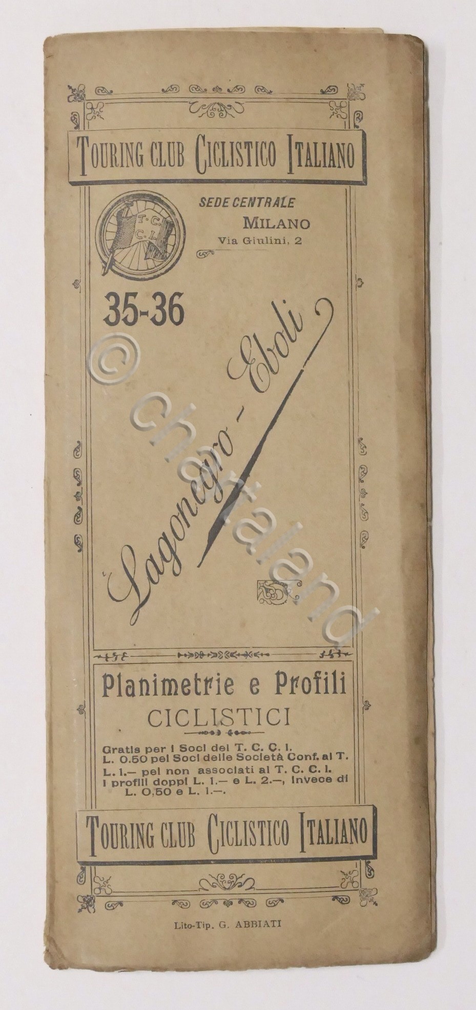 Touring Club Ciclistico - Lagonegro - Eboli - Planimetrie e …