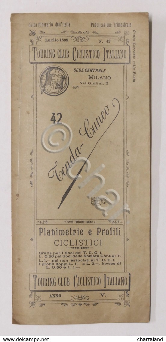 Touring Club Ciclistico Italiano Tenda - Cuneo Planimetrie Profili N. …