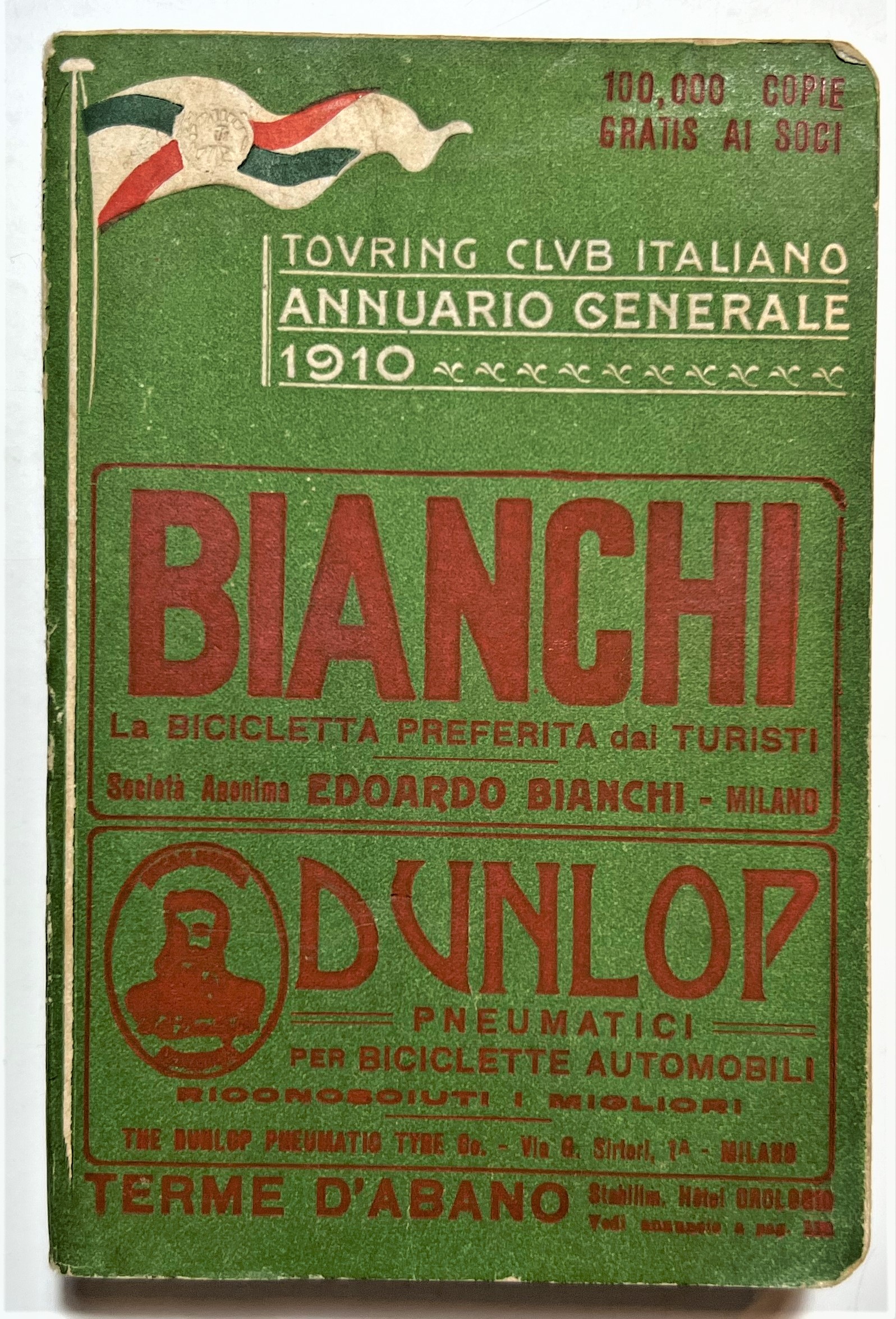 Touring Club Italiano - Annuario Generale 1910 - Agenzia FIAT …