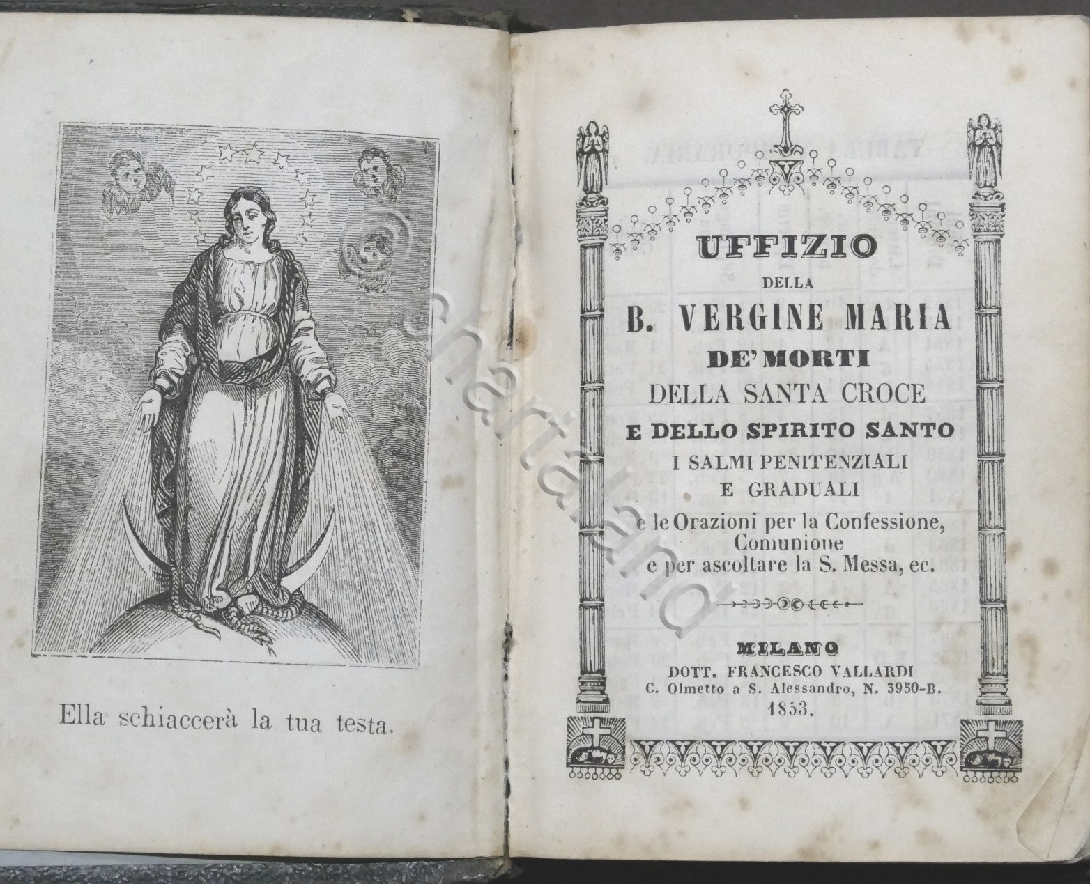Uffizio della B. Vergine Maria de' Morti della Santa Croce …