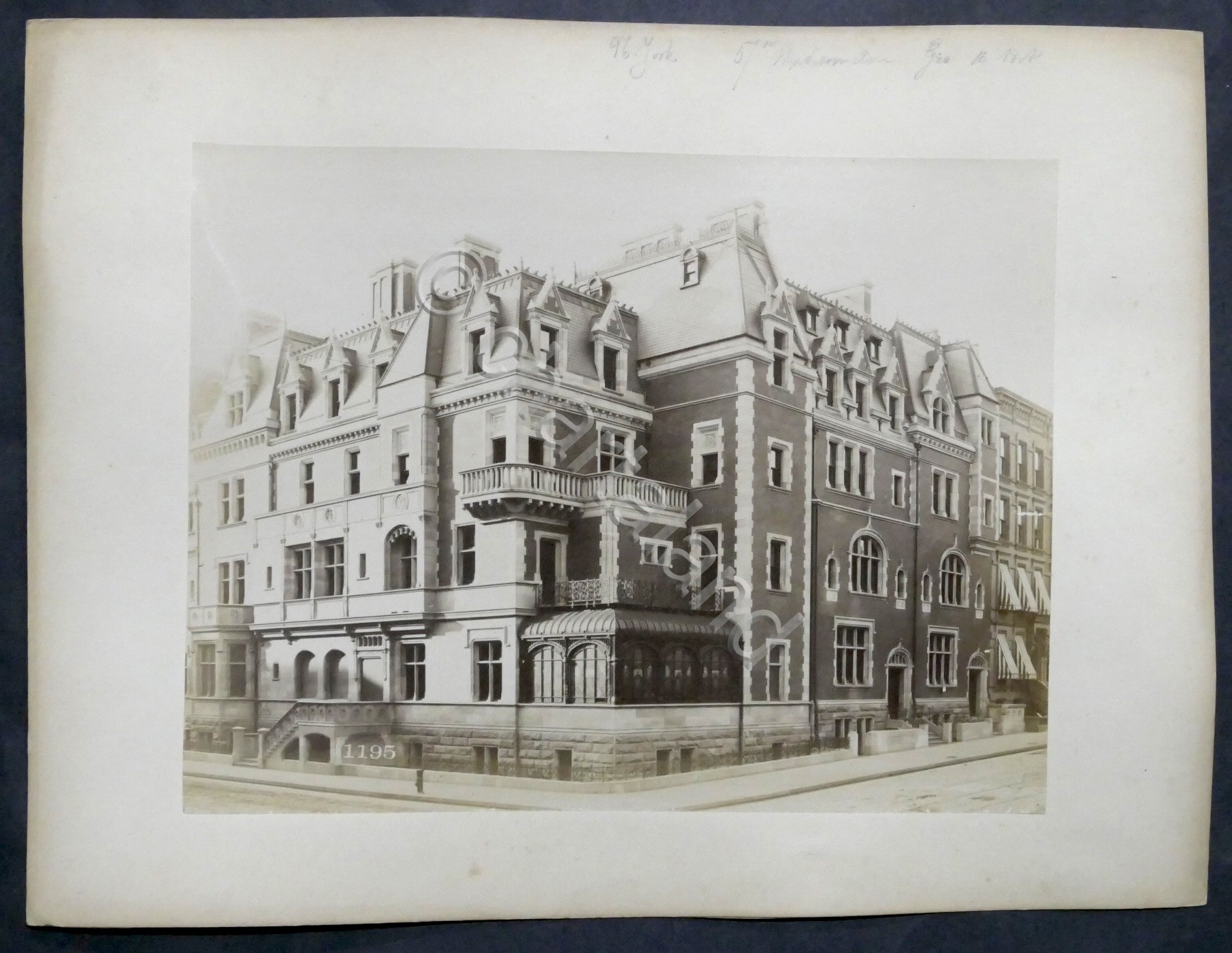 Vintage Photo: Cornelius Vanderbilt II House 57th Avenue - New …