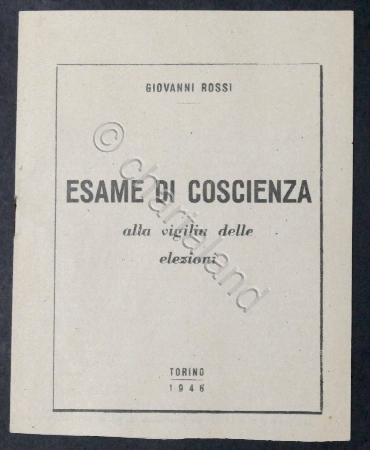 Volantino Blocco Nazionale della Libertà (Monarchici) Elezioni e Referendum 1946