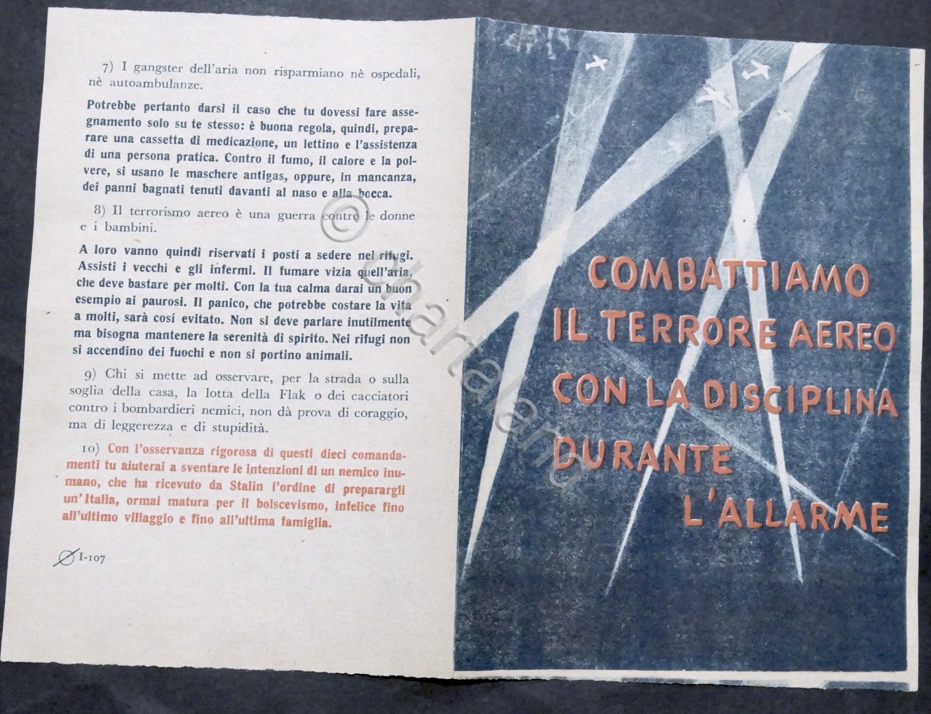 Volantino RSI - Combattiamo il terrore aereo con la disciplina …