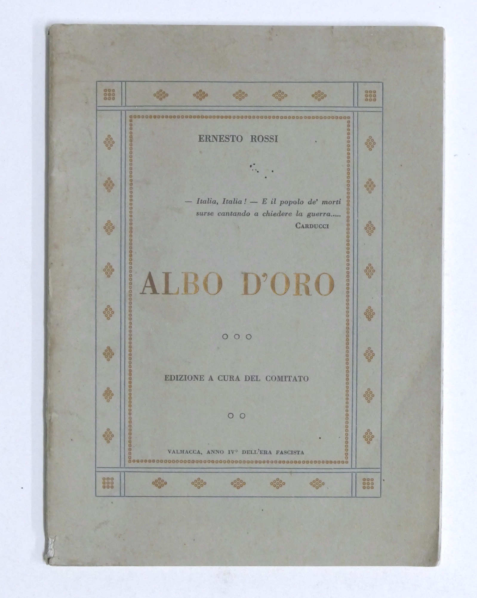 WWI - E. Rossi - Albo d'oro - Comitato Pro-Onoranze …