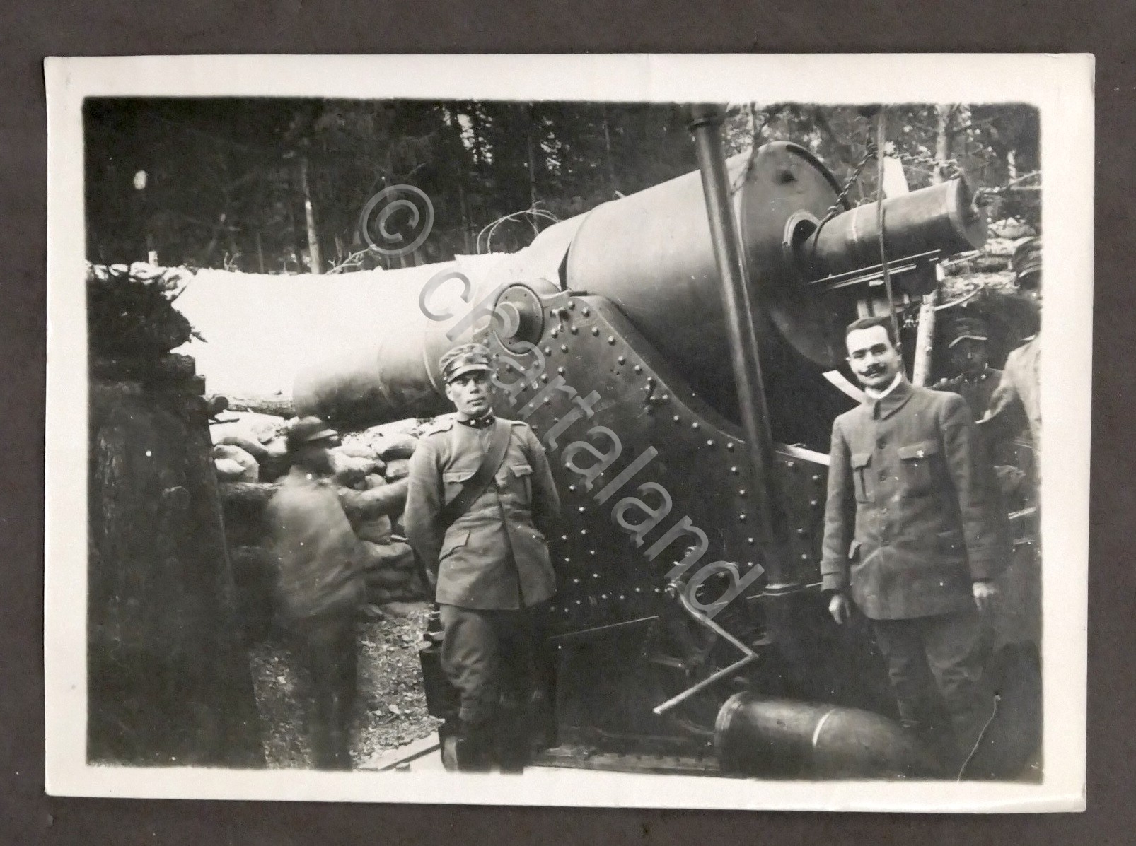 WWI - Fotografia Artiglieria Italiana - Obice 280 mm - …