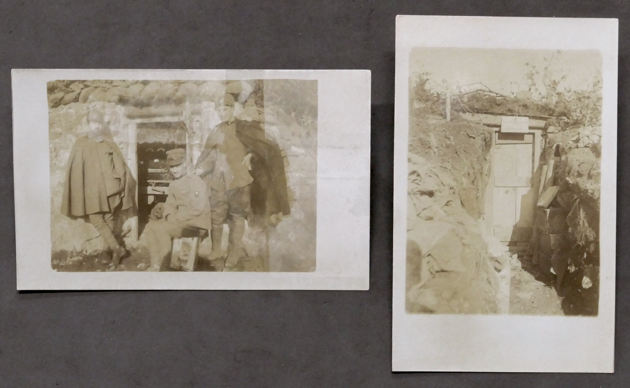 WWI - Lotto 2 fotocartoline Stazione Foto-Elettrica 42 C - …