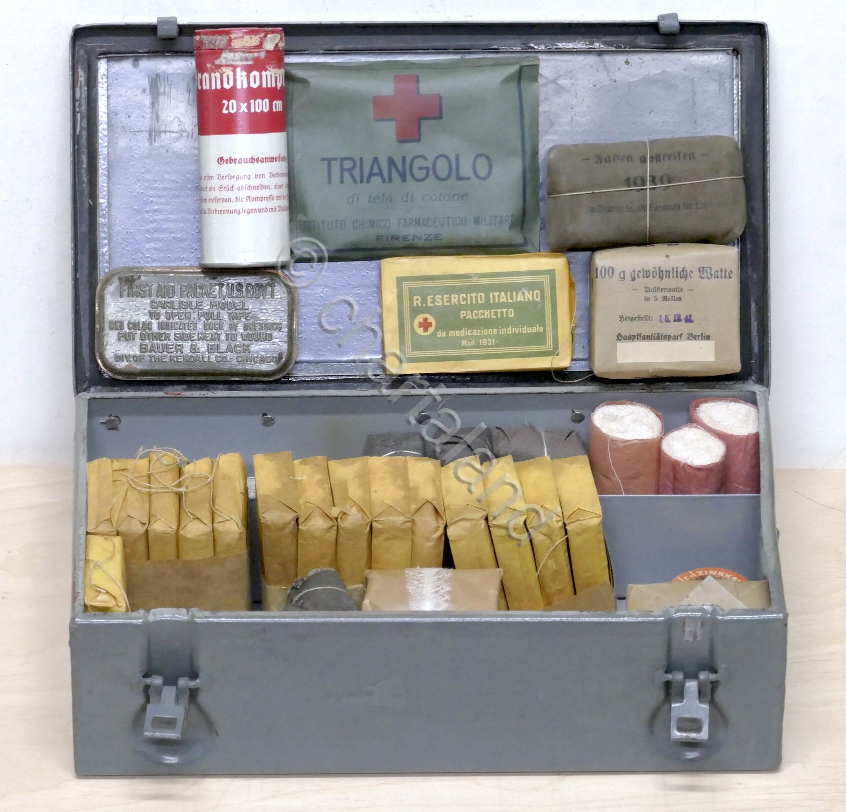WWII - Cassetta Pronto Soccorso Croce Rossa Esercito Italiano - …