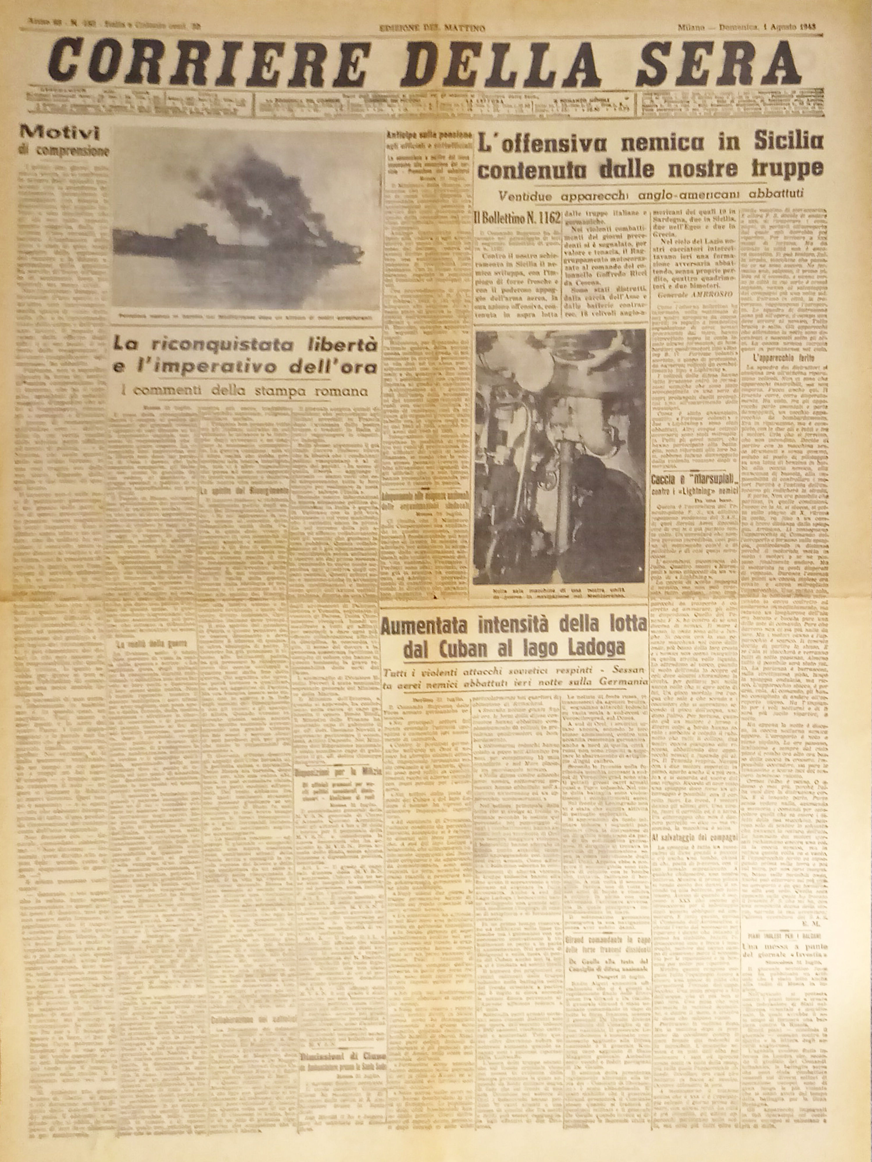 WWII - Corriere della Sera N. 183 - 1943 La …