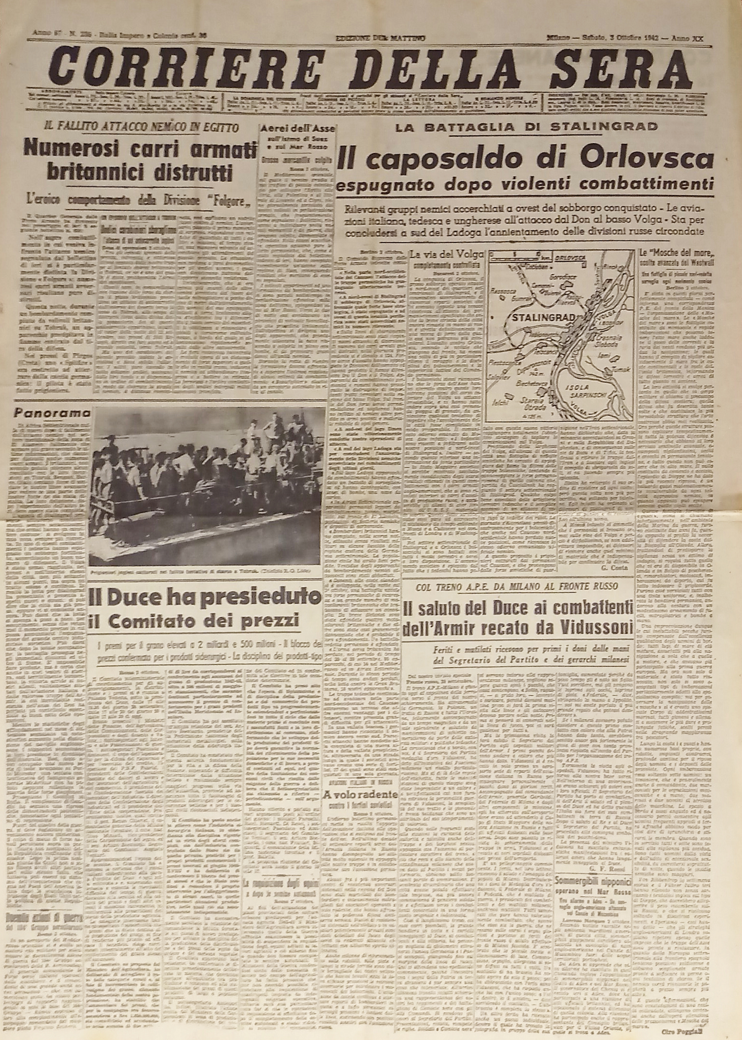 WWII - Corriere della Sera N. 236 - 1942 Il …