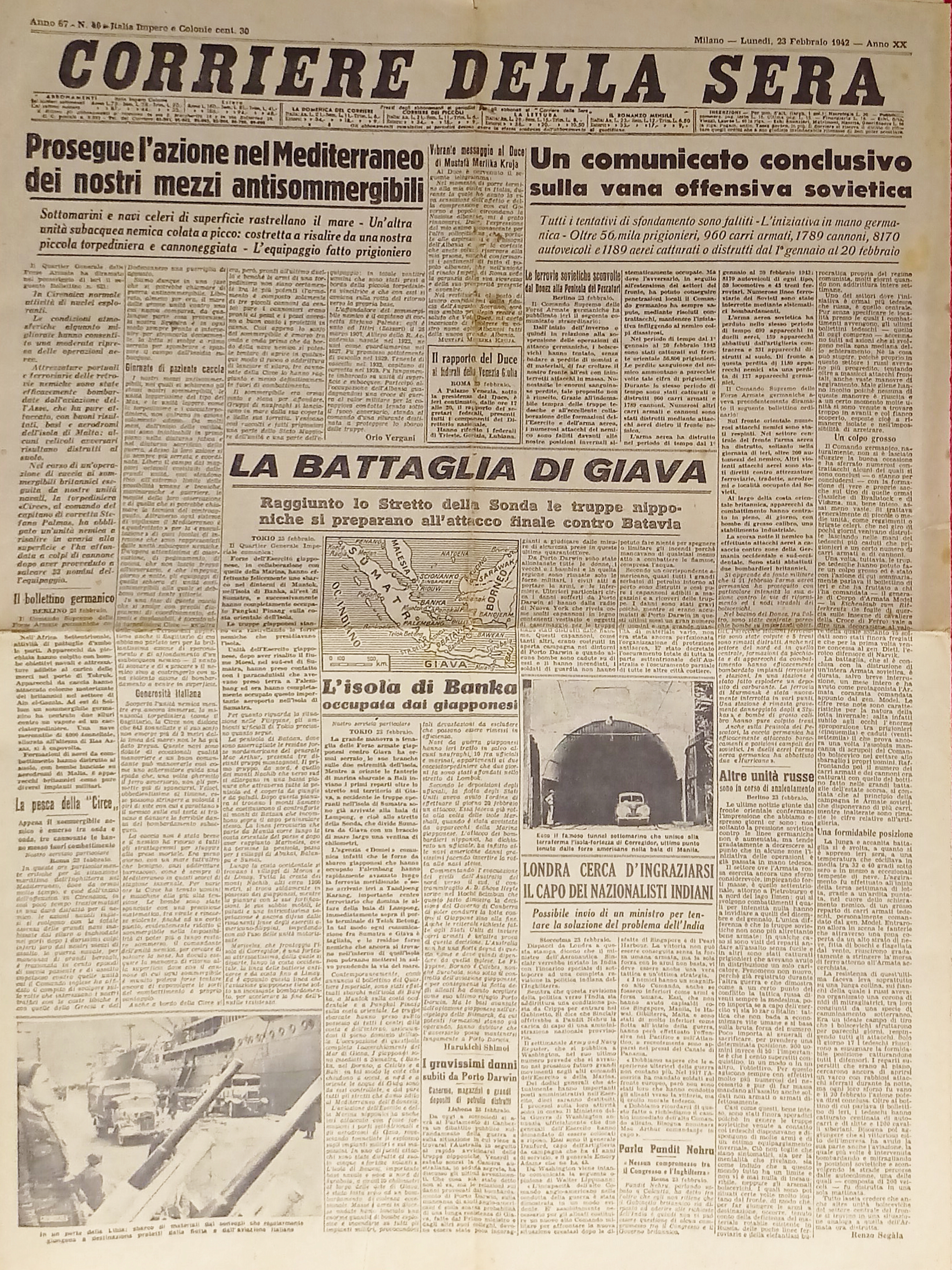 WWII - Corriere della Sera N. 46 - 1942 La …